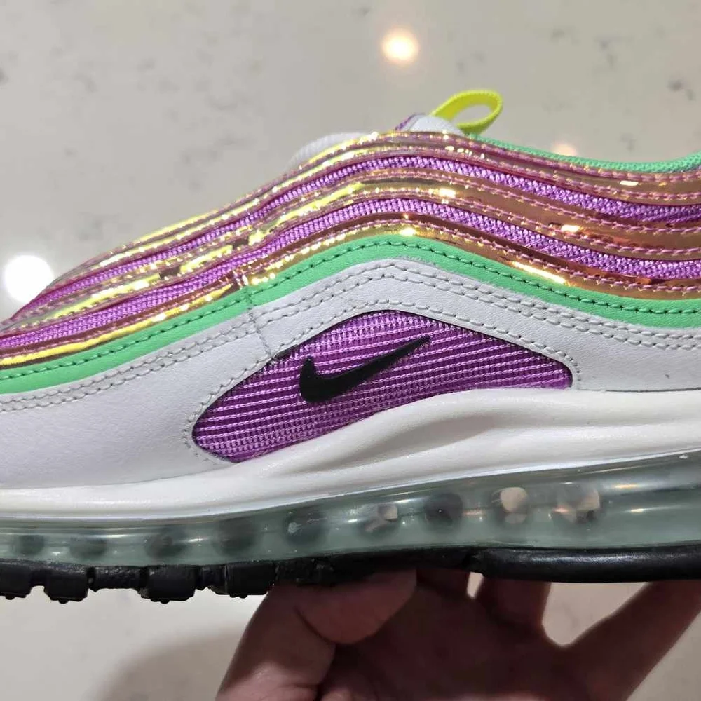Nike Air Max 97 Women's SZ.6 Fuchsia Glow/Lemon Venom CW5591-100 New - Picture 11 of 16